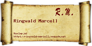 Ringvald Marcell névjegykártya